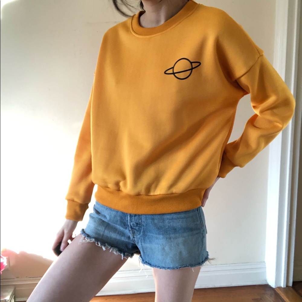 Yellow Planet Sweatshirt